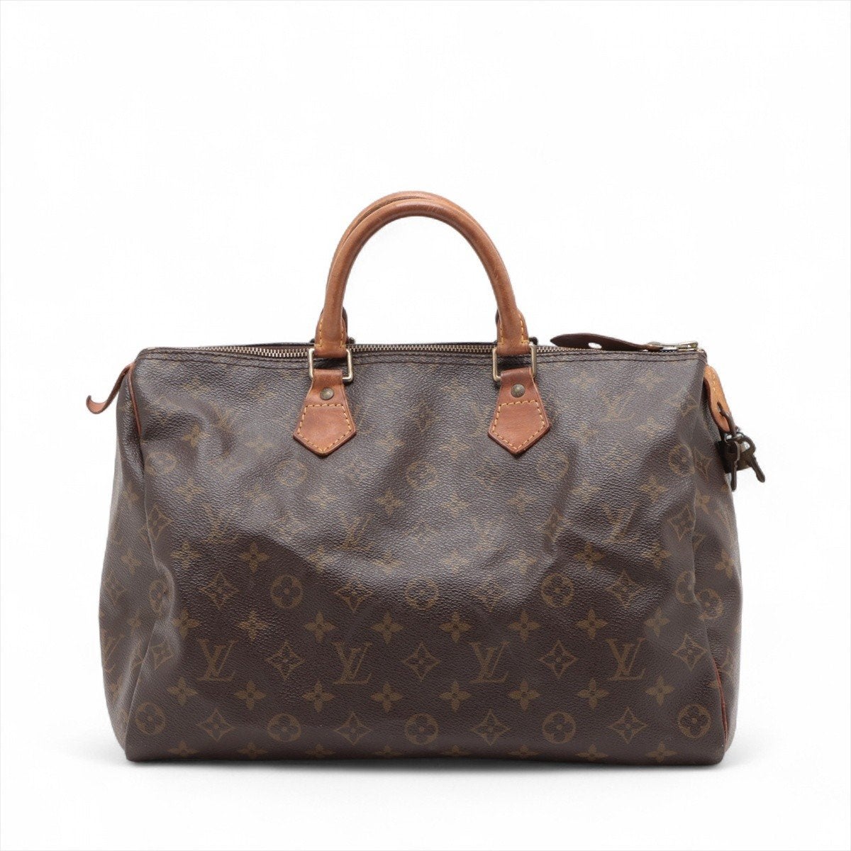 Sac à main Louis Vuitton Speedy 35, Enlèvement ou Envoi, Utilisé, Brun, Sac à main