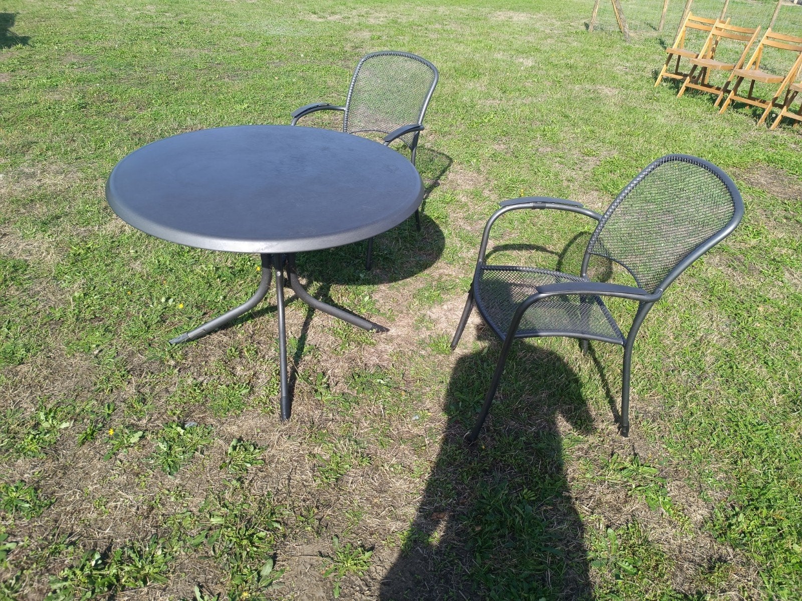 tuintafel + 2 tuinstoelen, Enlèvement