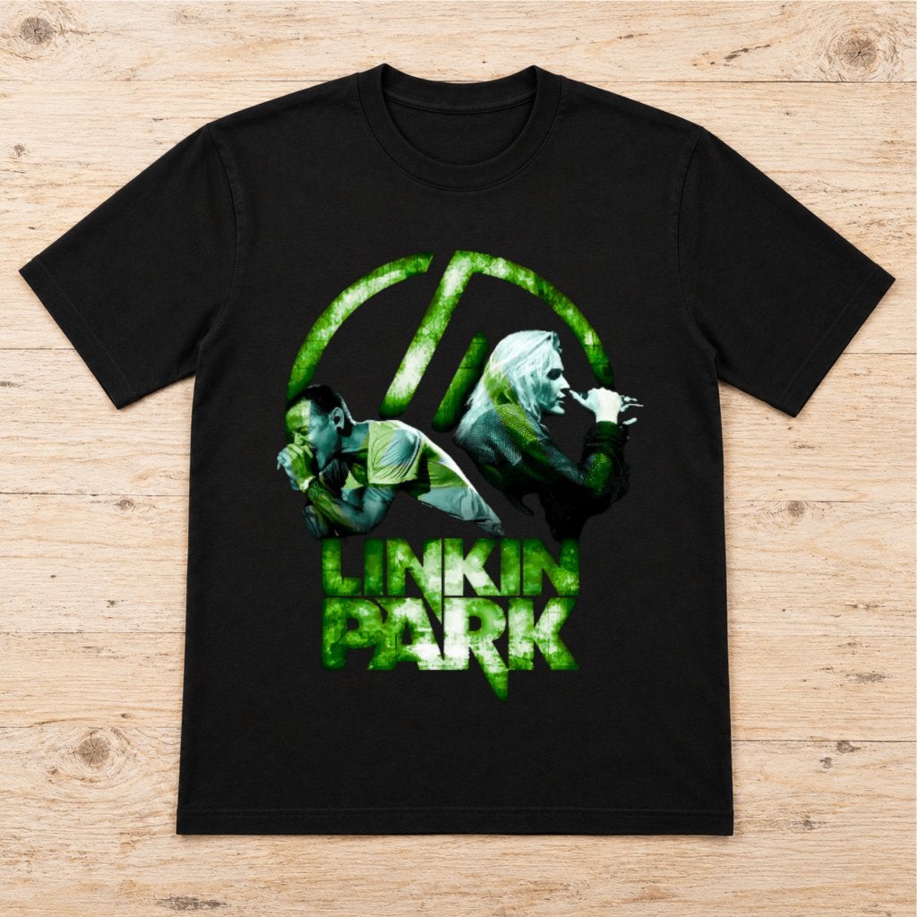 Linkin Park T-shirt „Two Voices, One Legacy” - Groen, Verzenden, Nieuw, Overige maten, GILDAN