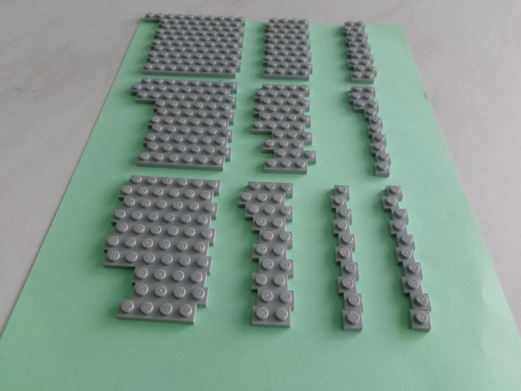 Assiettes Lego 1x bleu clair/gris, Enlèvement ou Envoi, Lego, Utilisé, Briques en vrac