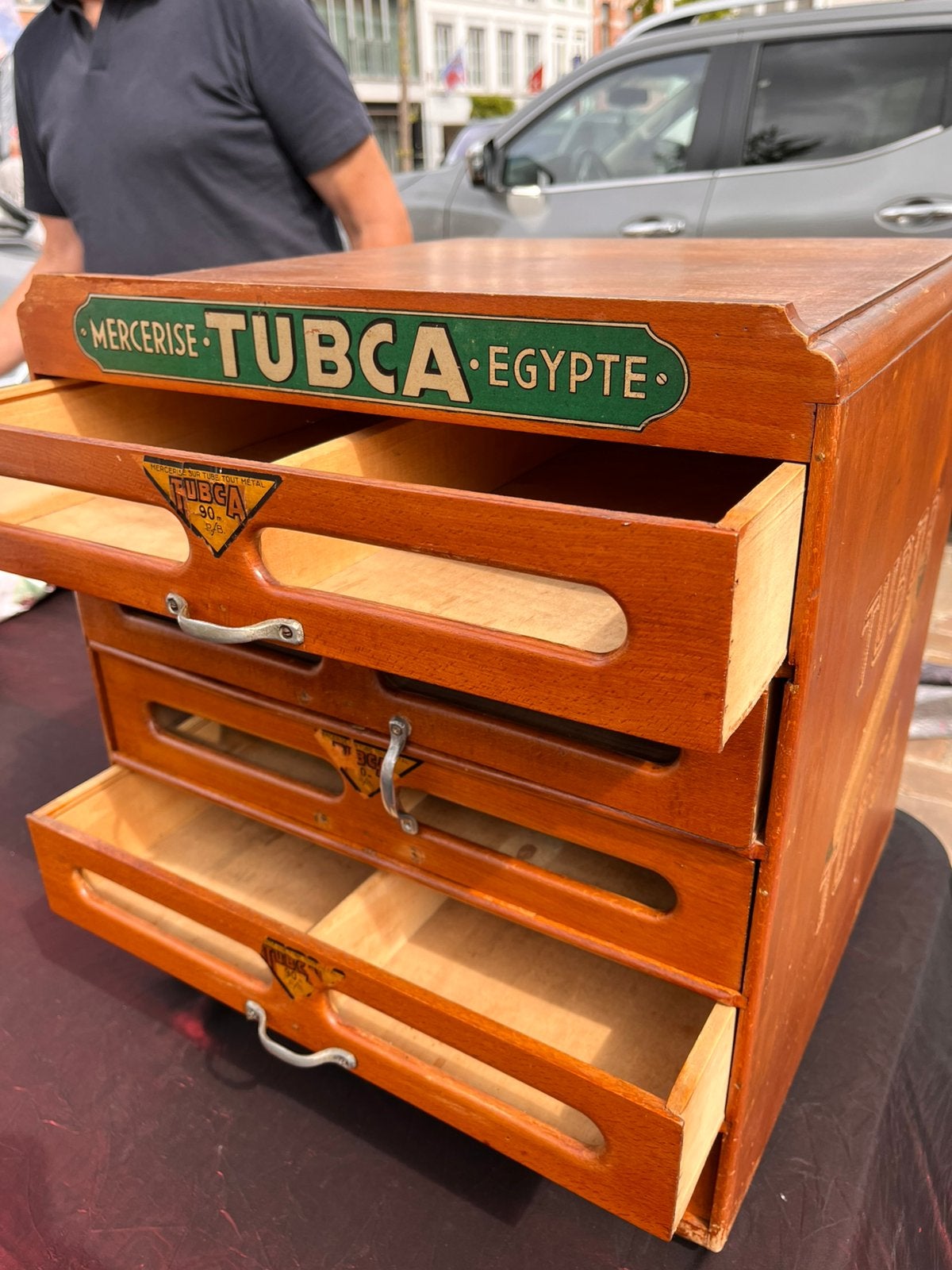 TUBCA garenkastje mercerie fournituren ladekastje, Antiek en Kunst, Ophalen