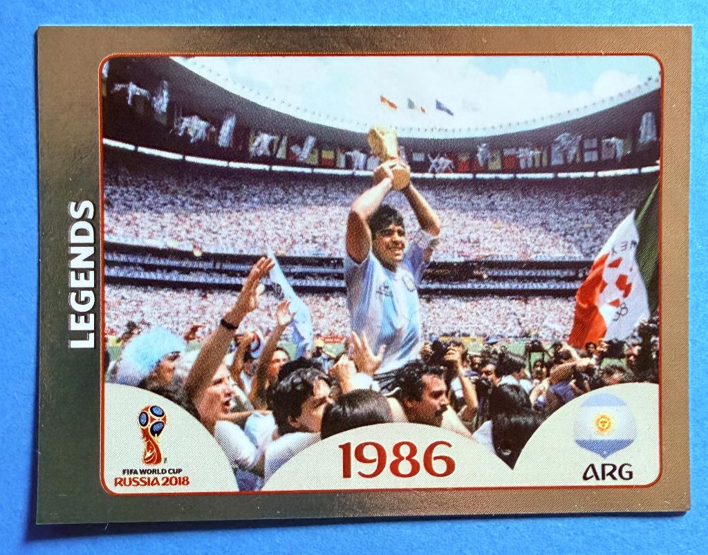 Panini WM Rusland 2018 Maradona Legends#676 Gouden Editie, Envoi, Neuf, Sport