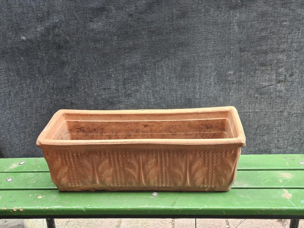 Italiaanse terracotta bloembak, Tuin en Terras, Ophalen, Gebruikt