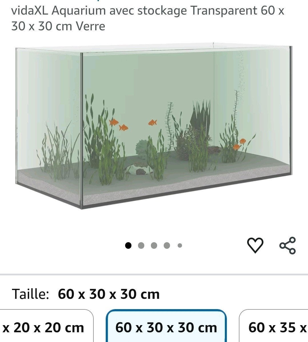 aquarium, Enlèvement, Neuf
