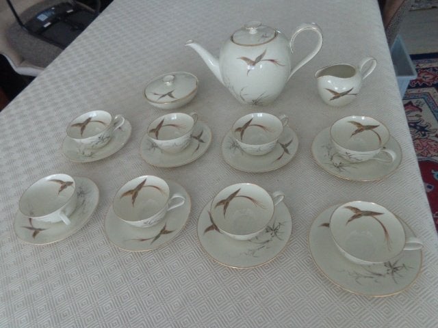 SERVICE A CAFE VINTAGE HEINRICH 1940, COMME NEUF, Enlèvement, Comme neuf