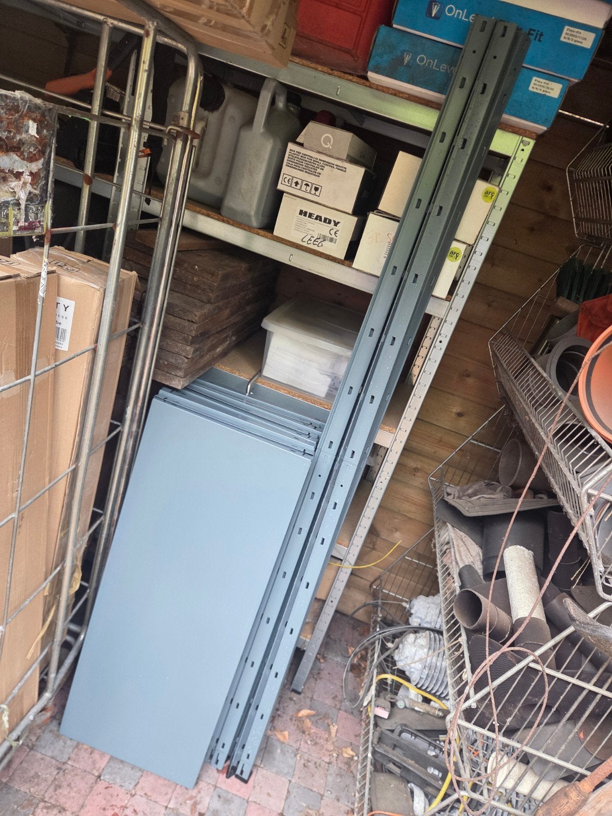 2 rekken met 10 schabben, Doe-het-zelf en Bouw, Metalen, Ophalen, Gebruikt, IJzer