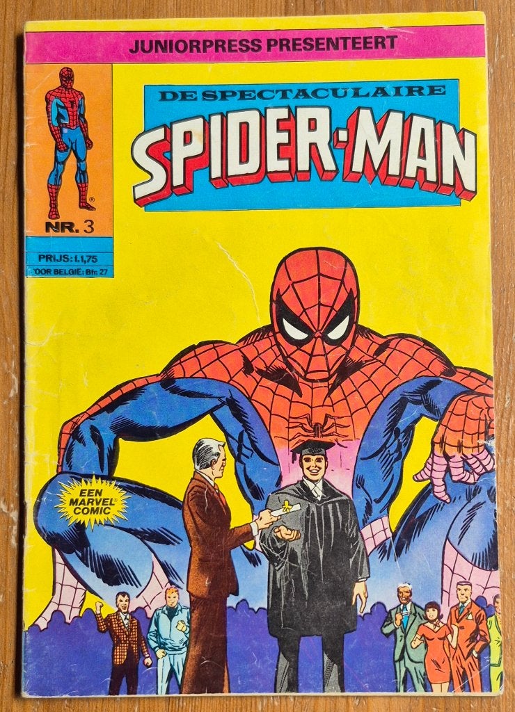 De spectaculaire Spider-Man nr. 3 Juniorpress 1979, Boeken, Verzenden, Europa, Gelezen, Eén comic