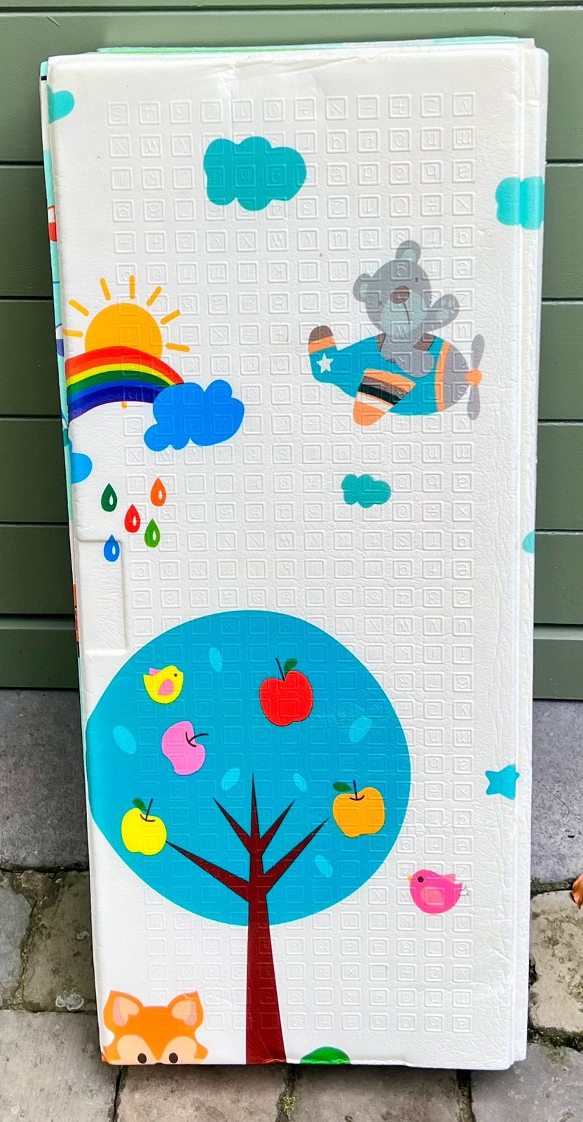 Tapis de jeu pliable (176 x 196 cm) double face, Multicolore, Enlèvement, Utilisé, Autres types
