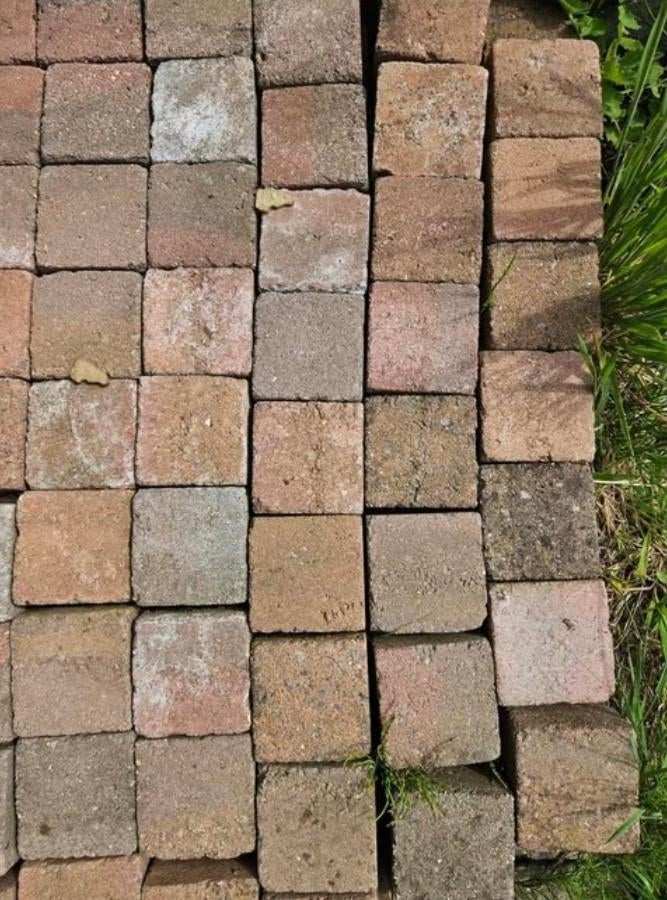 200m2 klinkers gratis ophalen in koningshooikt, Tuin en Terras, Tegels en Klinkers, Ophalen, Klinkers