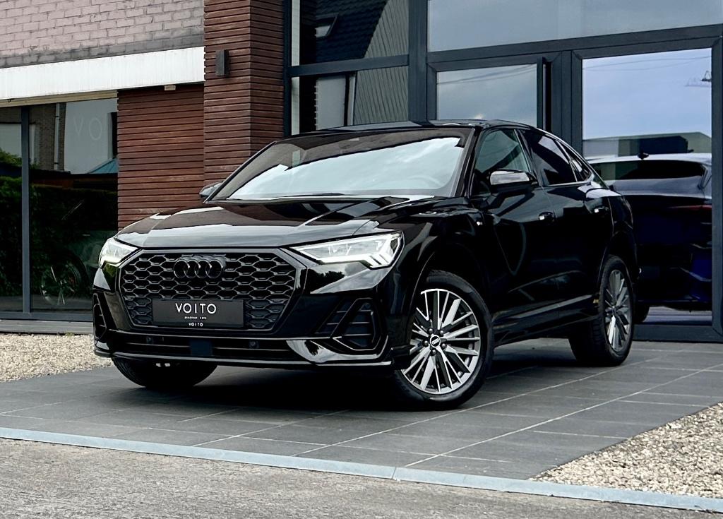 Audi Q3 Sportback 35TFSI S tronic 3X S-LINE/CAM/LED/VIRTUAL, Auto's, 158 g/km, 4 cilinders, Zwart, 5 zetels