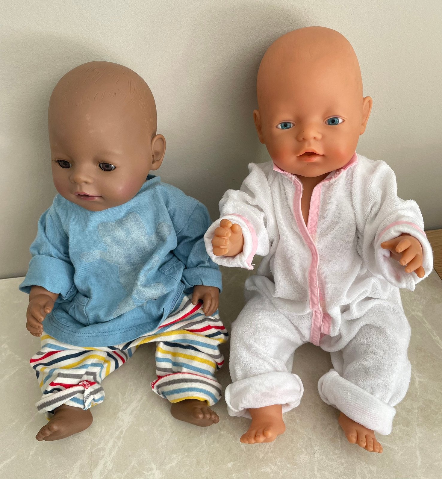 Baby born zapf creation meisje gekleurd/blank €15 per stuk, Kinderen en Baby's, Ophalen of Verzenden, Gebruikt