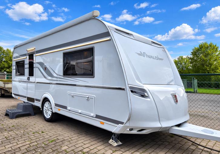 Tabbert Vivaldi 560 TD, Caravans en Kamperen, Caravans, Tabbert, Bedrijf, 6 tot 7 meter, Vast bed