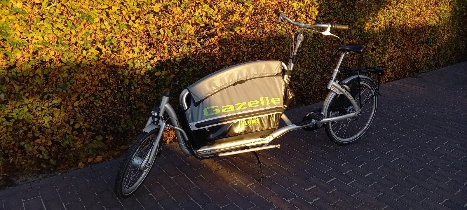 Bakfiets Gazelle Cabby, Ophalen