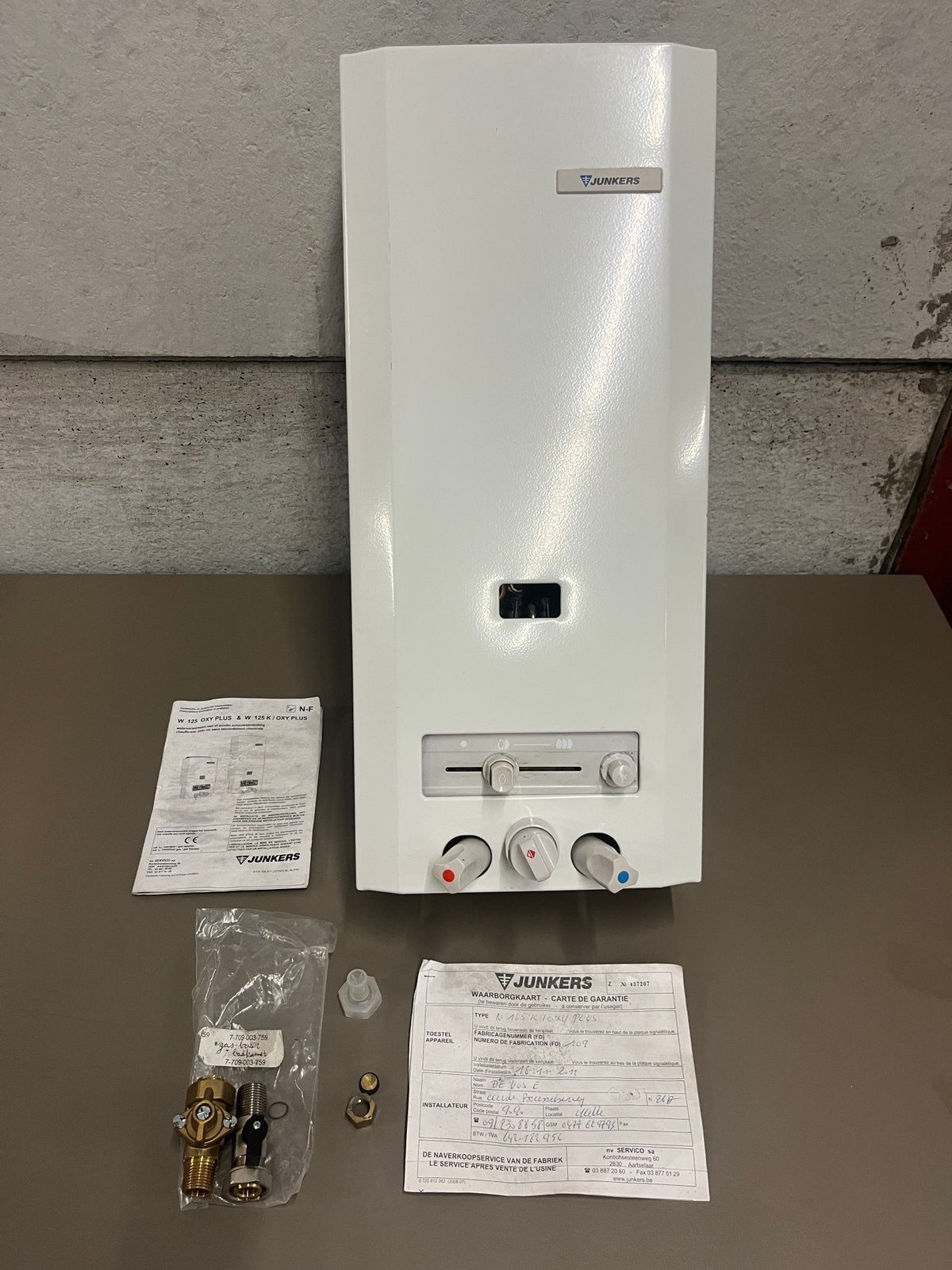 Junkers N 125 K / OXY Plus Gasgeiger (9 mnd gebruikt), Doe-het-zelf en Bouw, Chauffageketels en Boilers, Ophalen, Zo goed als nieuw