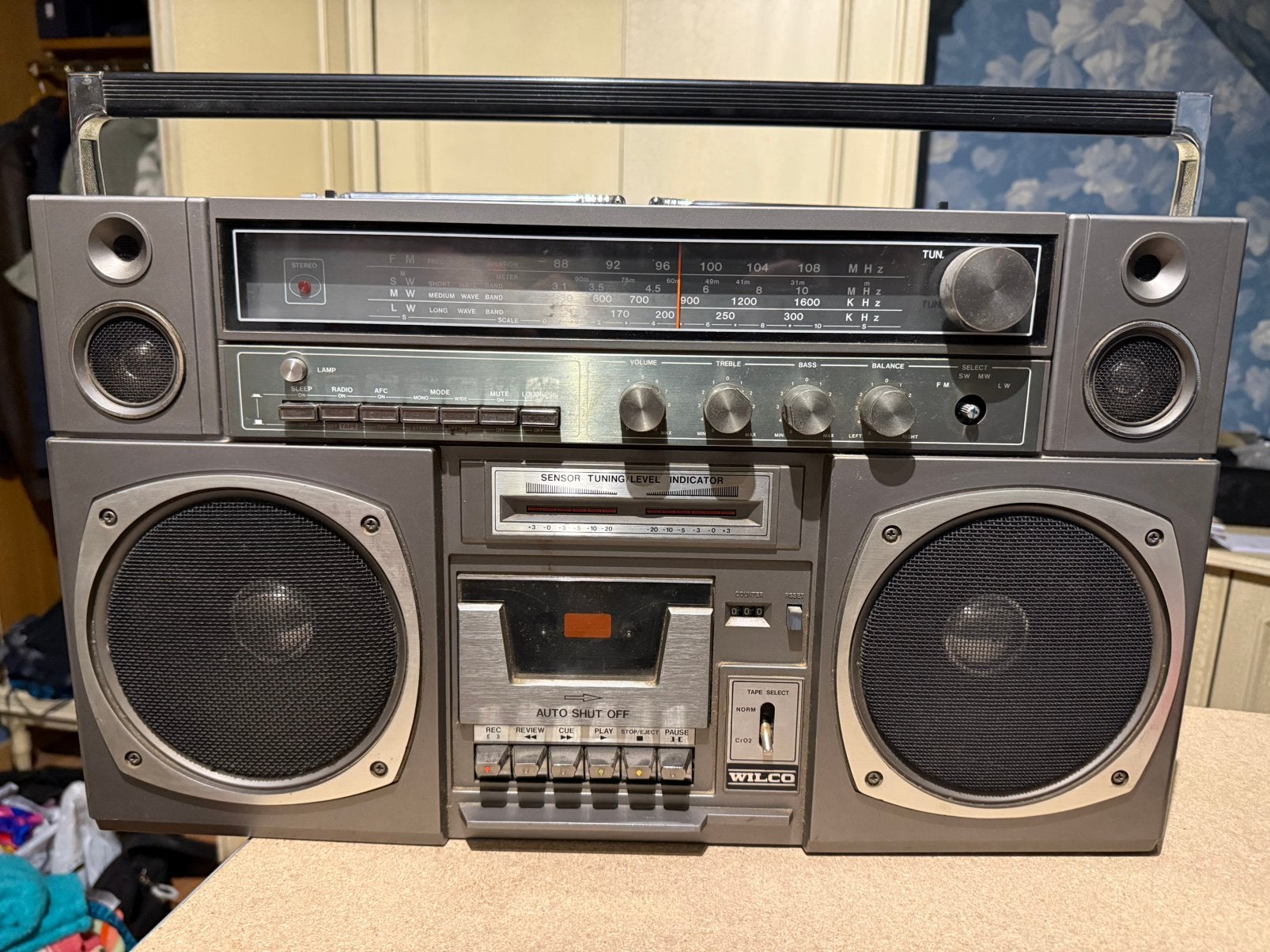 Prachtige Vintage Wilco CRS-1049L Boombox (Jaren 80), Enlèvement, Comme neuf