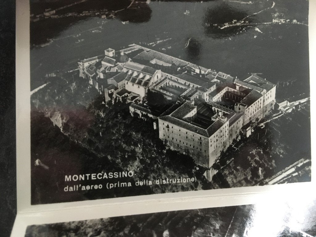 20 fotootjes abdij Monte Cassino _ Montecassino - Italië, Verzamelen, Ophalen of Verzenden