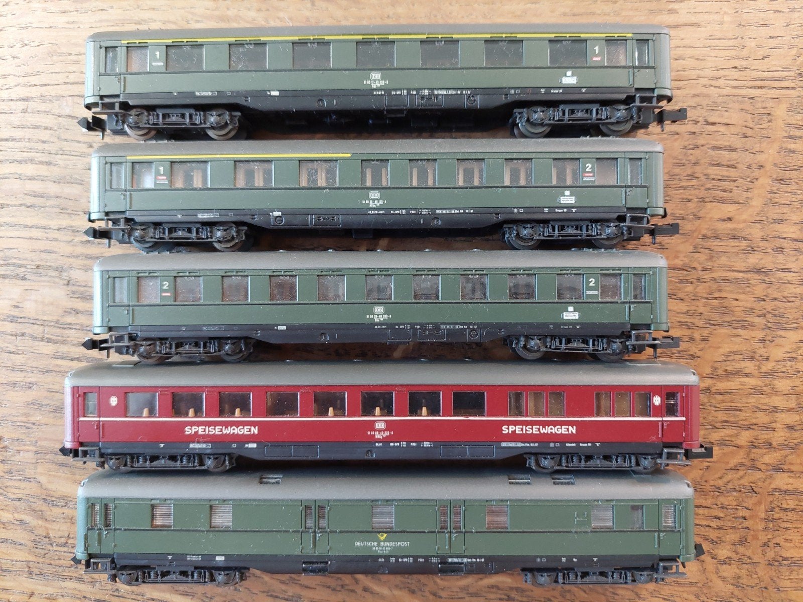 roco N schaal 5 x roco schnellzugwagen DB, Ophalen of Verzenden, Rails, Fleischmann