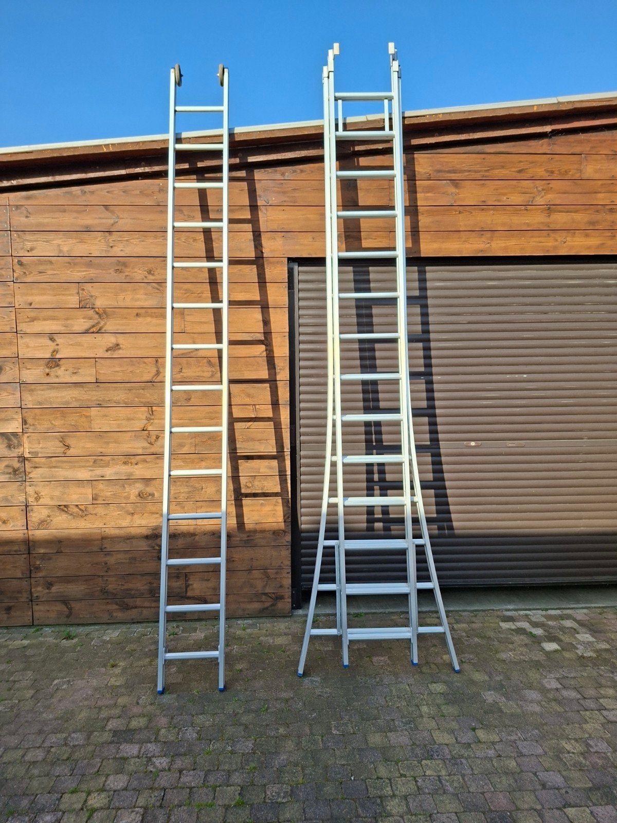 Lader aluminium, Doe-het-zelf en Bouw, Ladders en Trappen, Ophalen, Nieuw