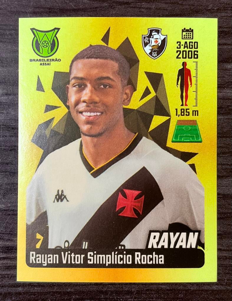 Panini Rayan Vitor Rocha 2023 rookie Vasco de Gama # 300, Envoi, Neuf, Autocollant