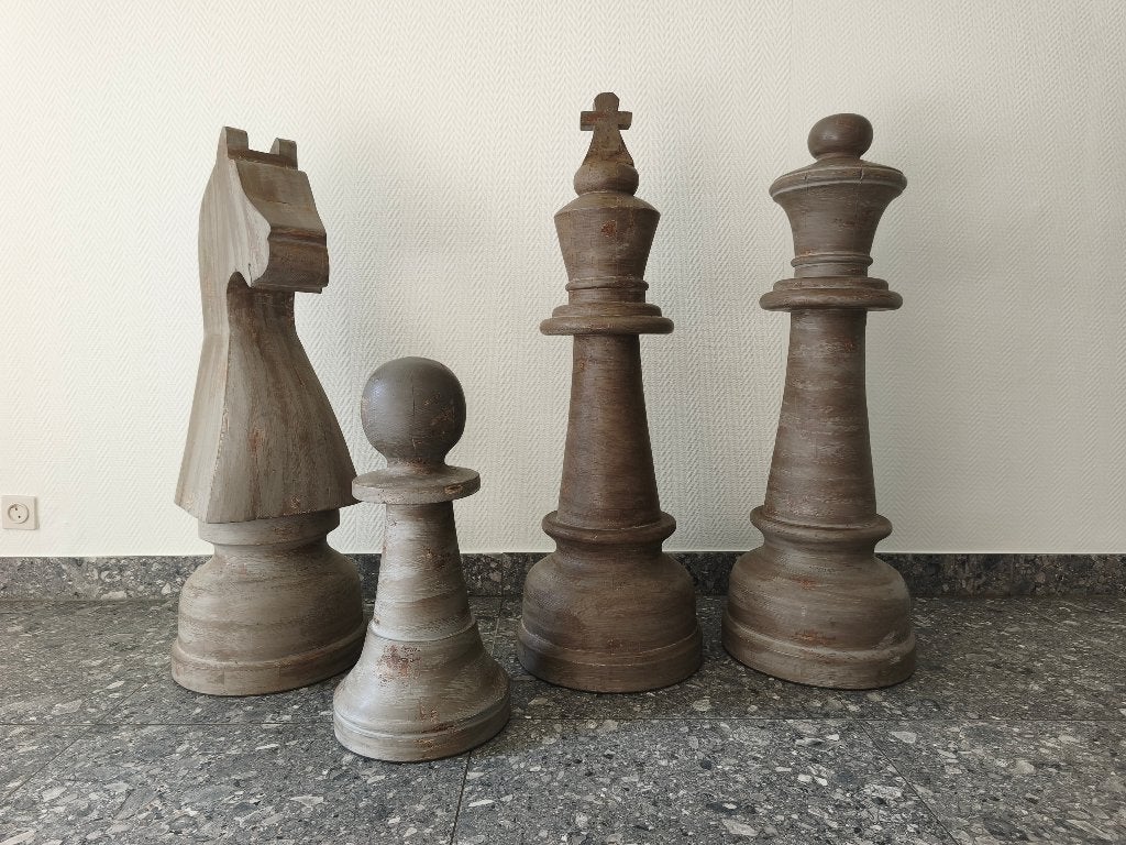 Schaakbeelden, Huis en Inrichting, Ophalen, Hout, Nieuw, Landelijk