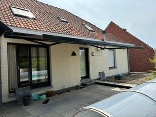 Zonwering in perfecte staat !, Jardin & Terrasse, Enlèvement, Comme neuf, À bras articulé, Électrique