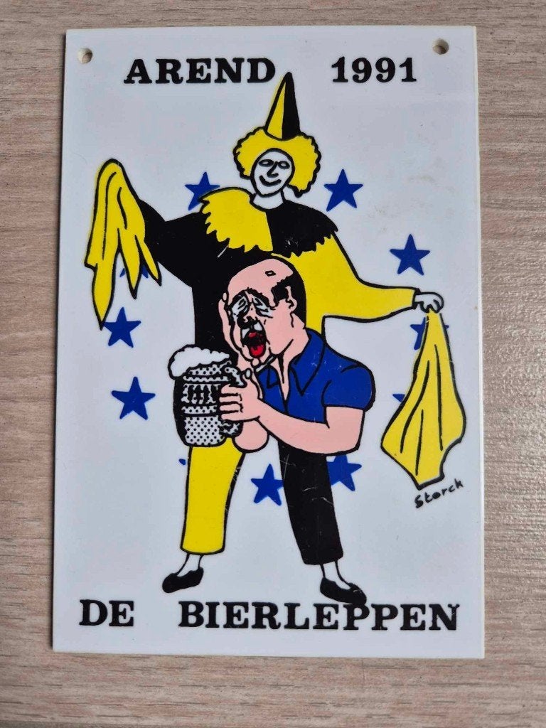 Carnaval Aalst medaille De Bierleppen 1991, Ophalen of Verzenden