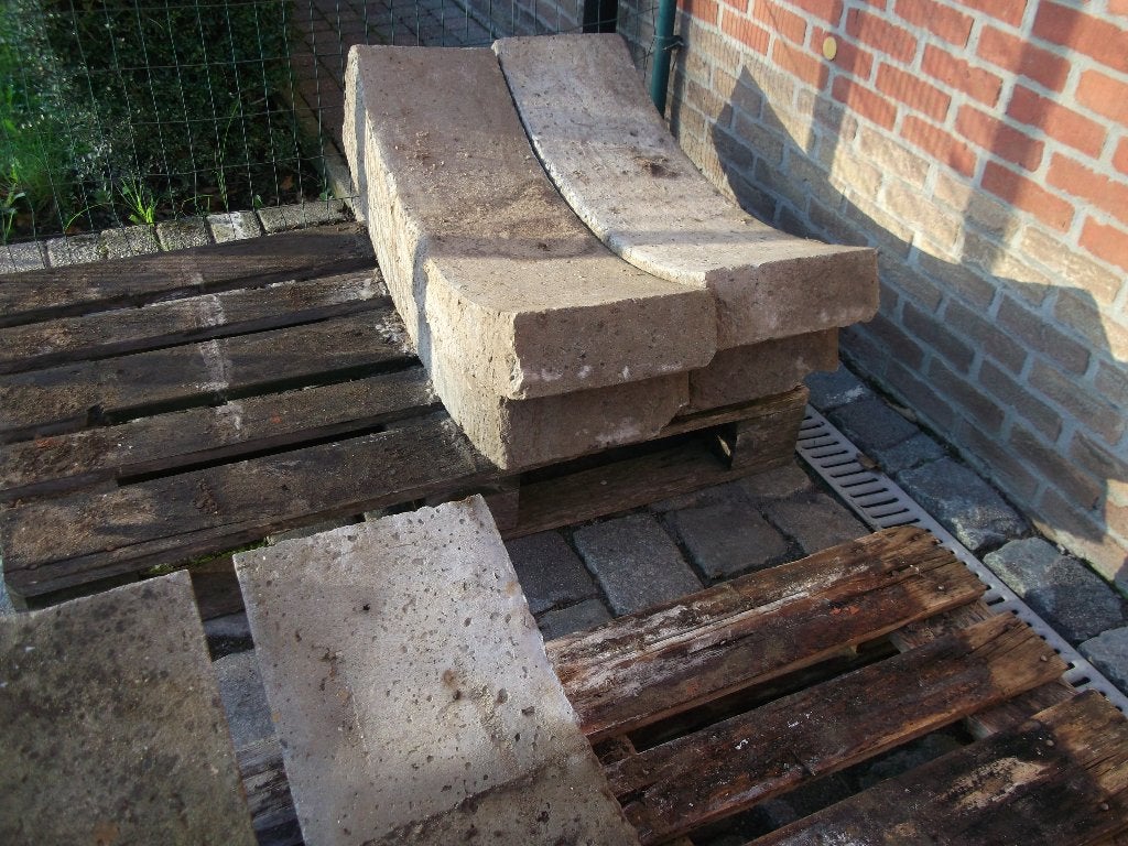 betonnen gebogen boorstenen, Tuin en Terras, Ophalen