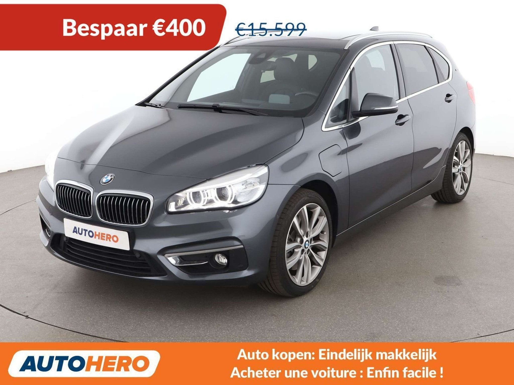 BMW 2 Serie 225 225xe Active Tourer Luxury Line (bj 2016), Auto's, BMW, Automaat, Gebruikt, Zwart, 5 zetels