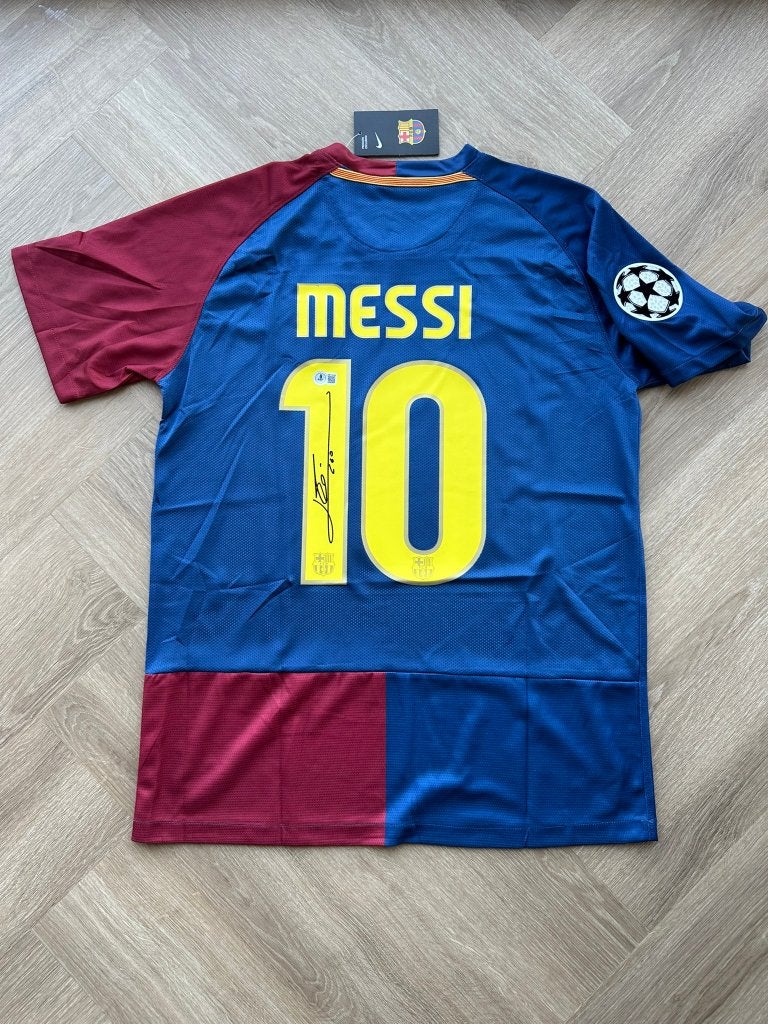 Hand gesigneerd shirt Lionel Messi met Beckett COA, Verzamelen, Sportartikelen en Voetbal, Ophalen of Verzenden, Nieuw, Shirt