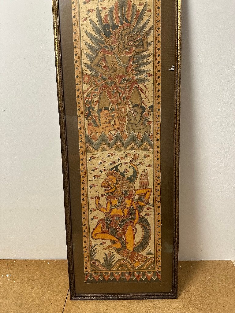 Balinese schilderij, Ophalen, Vintage