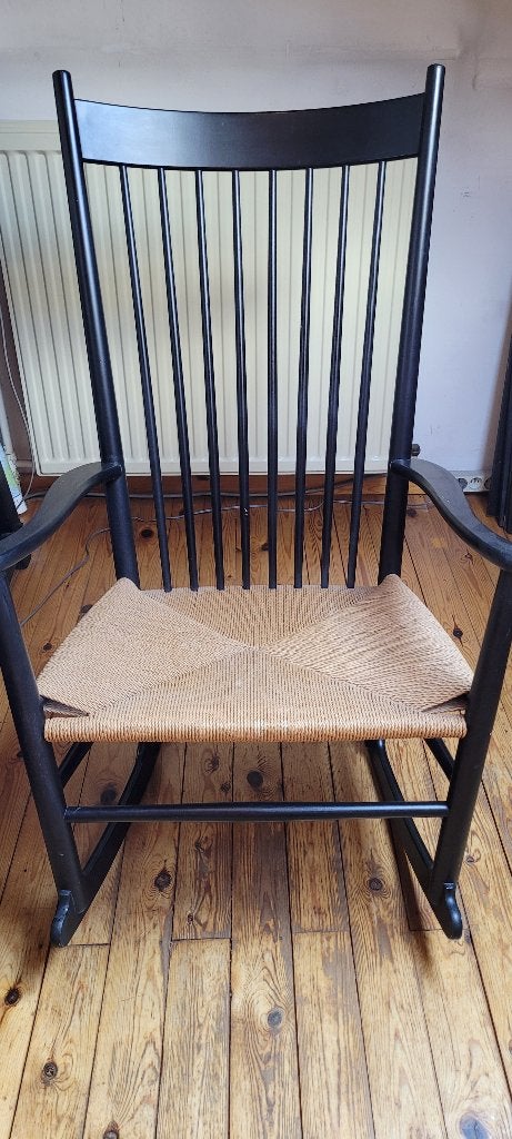 schommelstoel, Huis en Inrichting, Stoelen, Ophalen, Gebruikt, Zwart, Hout