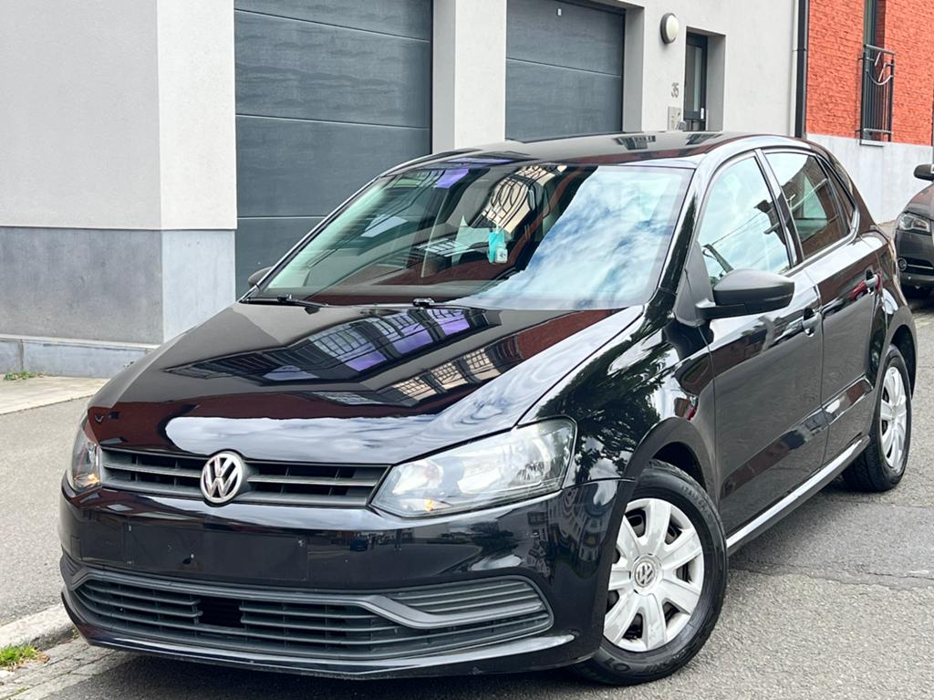 VW POLO 6R 2010 €5/5 P/CLIM/GPS/KLAAR OM IN TE SCHRIJVEN, Auto's, Euro 5, Stof, Zwart, Electronic Stability Program (ESP)