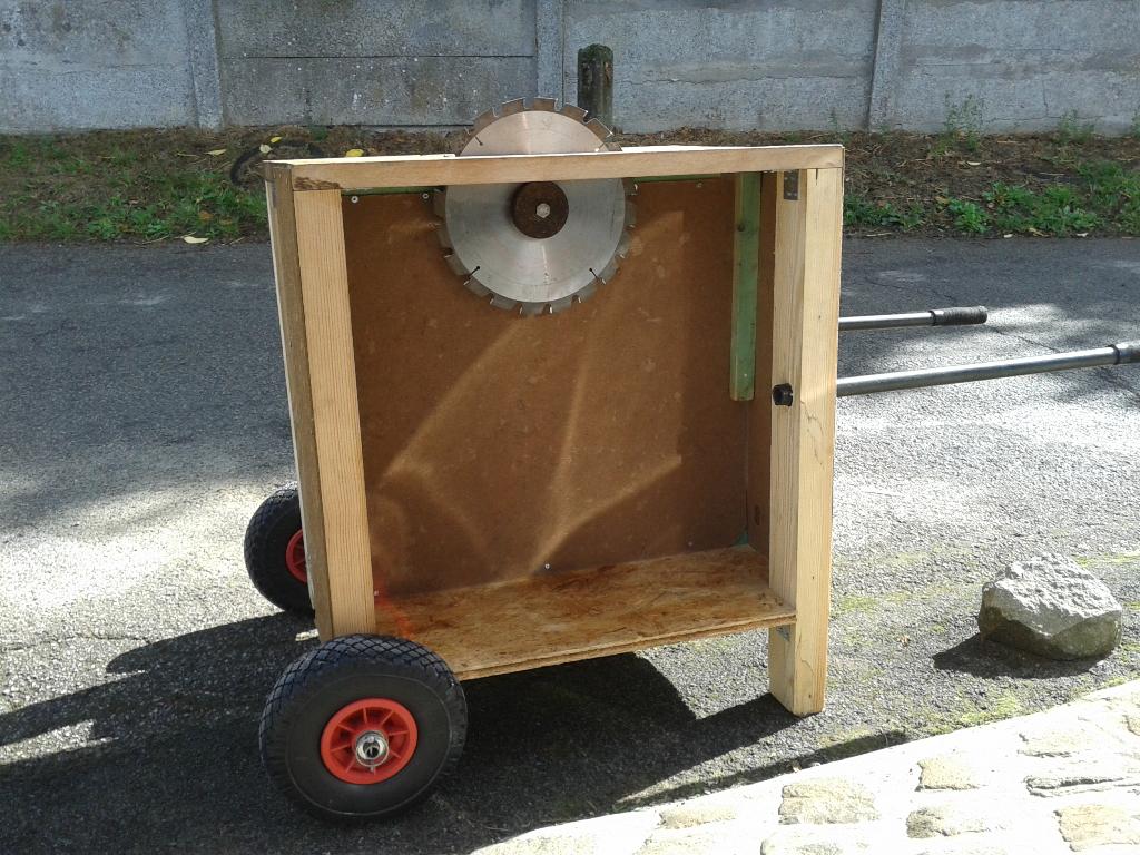 tafelcirkelzaag zaagtafel op benzine 7.5 pk..., Tuin en Terras, Ophalen