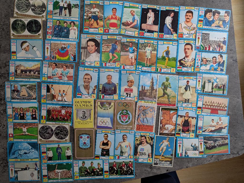 PANINI stickers  OLYMPIA 1896/1972  O.S. GESCHIEDENIS 57X, Hobby en Vrije tijd, Stickers en Plaatjes, Zo goed als nieuw, Ophalen of Verzenden