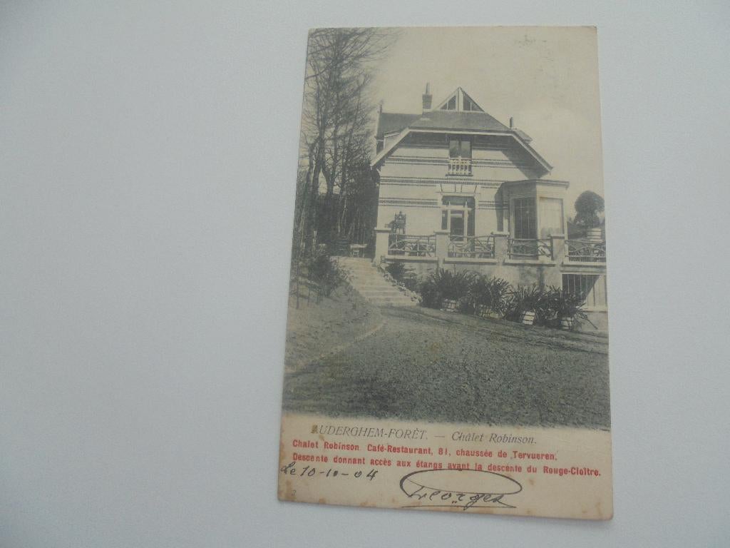 auderghem-forét - chalet robinson, Envoi, Avant 1920, Affranchie, Bruxelles (Capitale)