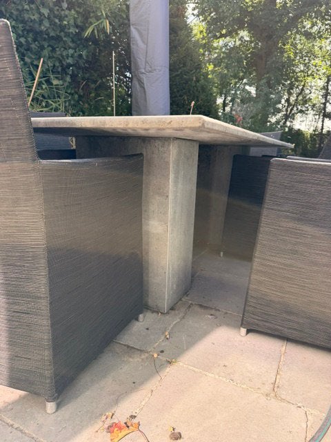 Tuintafel - set met stoelen, Enlèvement, Utilisé