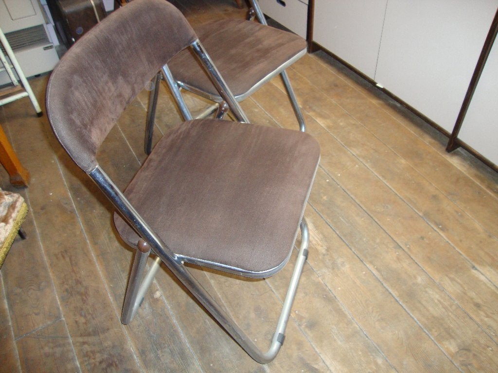 chaises, Enlèvement, Utilisé, Métal, Deux