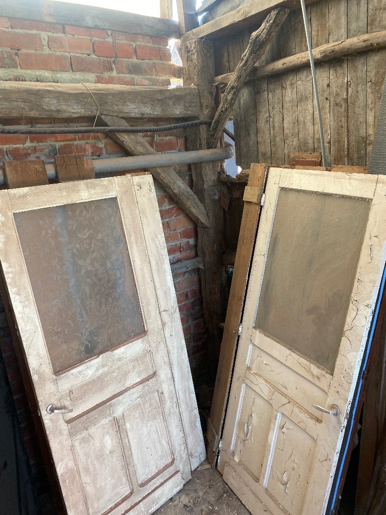 Oude binnendeuren, Doe-het-zelf en Bouw, Deuren en Vliegenramen, Ophalen, Gebruikt, Minder dan 80 cm, Binnendeur