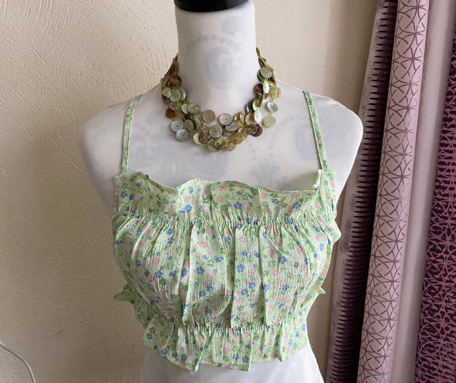 H&M Liberty Divided Crop top met bloemenprint, maat 40, Ophalen of Verzenden, Zo goed als nieuw