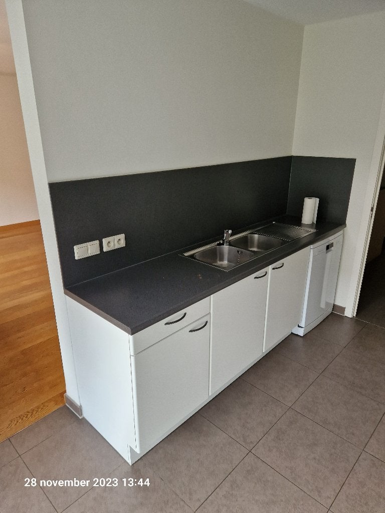 volledig ingerichte keuken, Gent, Synthétique, Enlèvement, Blanc, Cuisine à mur double