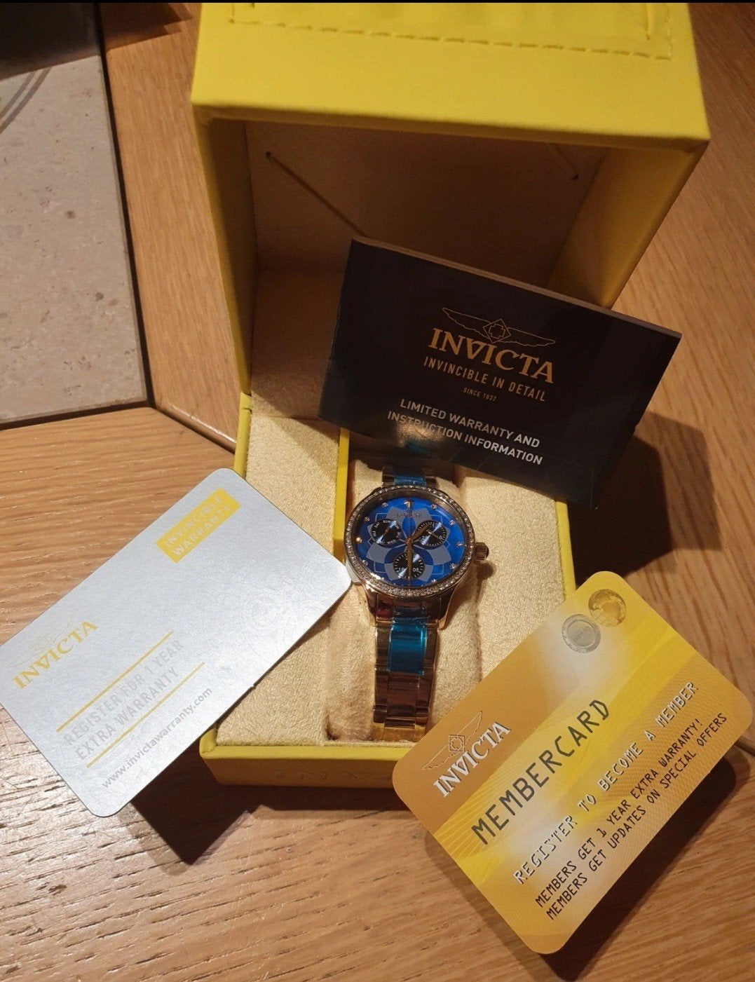 horloge Invicta, Polshorloge, Nieuw, Goud, Goud