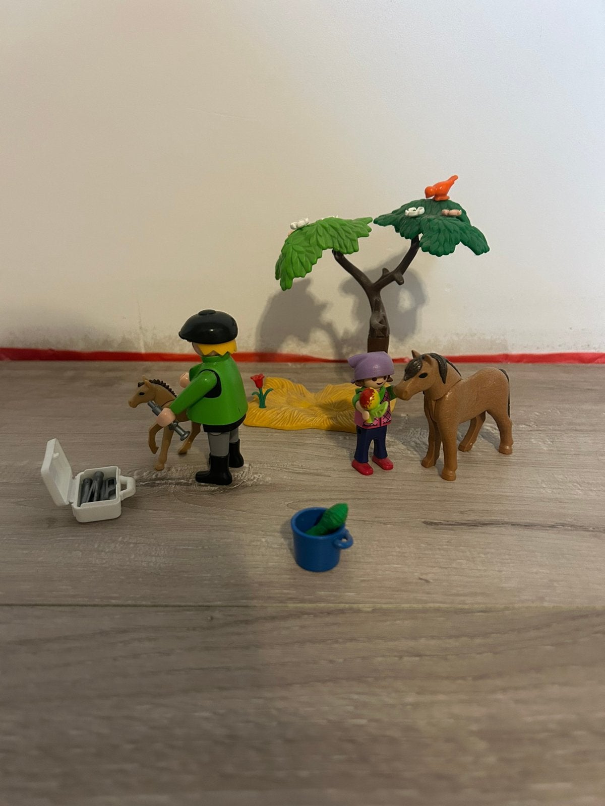 Playmobil country dierenarts met kinderen en pony’s 6949, Kinderen en Baby's, Gebruikt, Complete set, Ophalen of Verzenden, Country