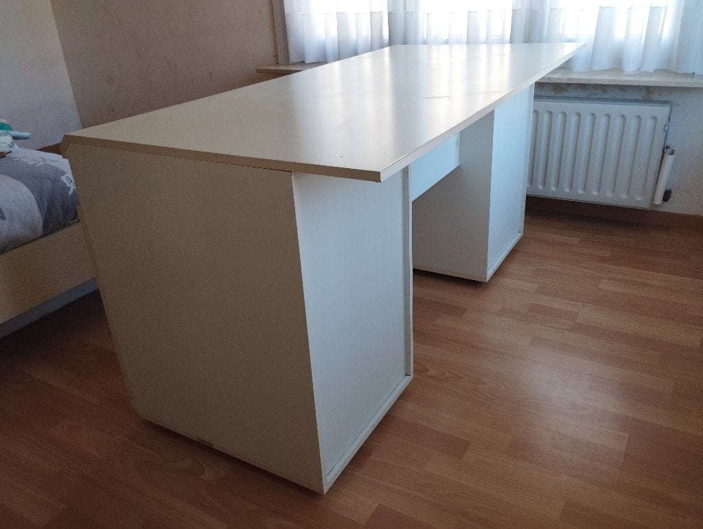 Bureau, Huis en Inrichting, Ophalen, Demontabel, Gebruikt, 150 cm