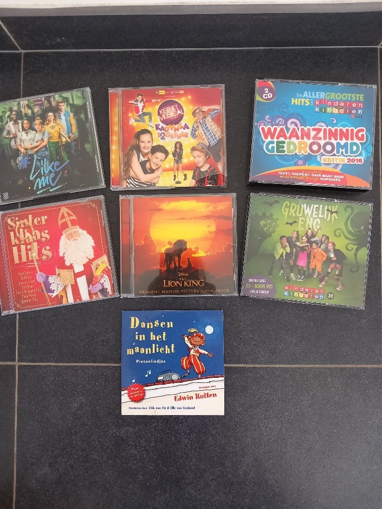 7 kindercd's, Cd's en Dvd's, Ophalen of Verzenden, Gebruikt, Verzamelalbum, Muziek