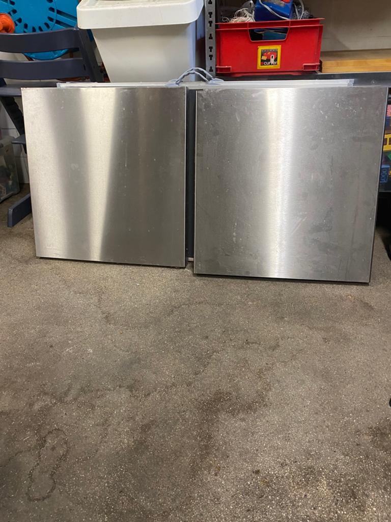 Inox cover plaat, Ophalen, Gebruikt, Inox Meubilair