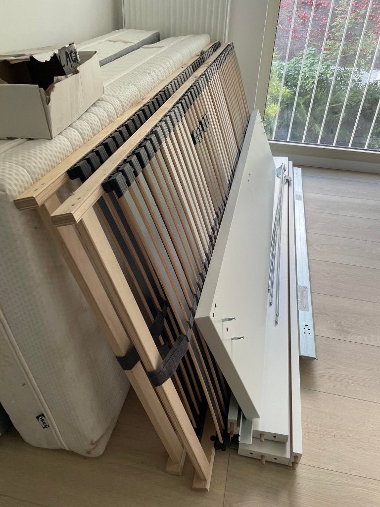 lit ikea, Maison & Meubles, Comme neuf, Enlèvement, 200 cm, Deux personnes