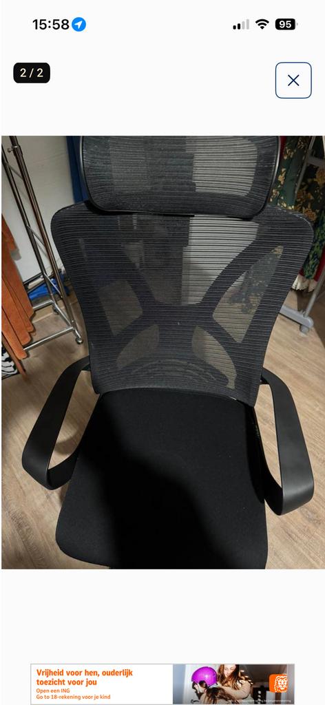 Bureaustoel Nieuw, Huis en Inrichting, Bureaustoelen, Ophalen of Verzenden, Zo goed als nieuw, Bureaustoel