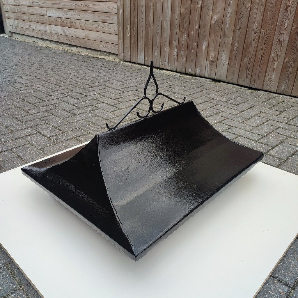 mooie grote zwarte schoorsteenkap - metalen uitvoering, Doe-het-zelf en Bouw, Ophalen, Zwart, Overige typen, Zo goed als nieuw