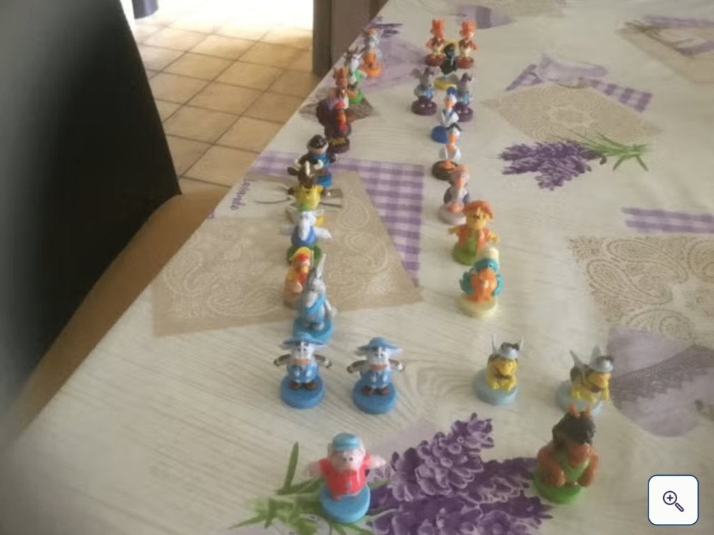 Boerderijfiguren, Ophalen