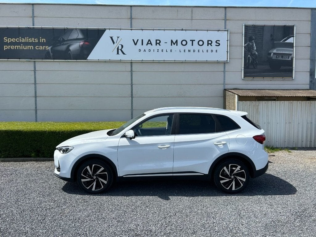 MG ZS 1.5 Hybrid-Luxury-Leder-360°-ACC-Verw Zetels Stuur, Auto's, MG, 75 kW, ZS, Wit, Bedrijf